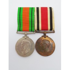 WW2 Defence Medal and George VI Special Constabulary Long Service Medal - Arthur R. Voller