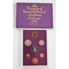 1980 Coinage of Great Britain and Northern Ireland Proof Coin Set