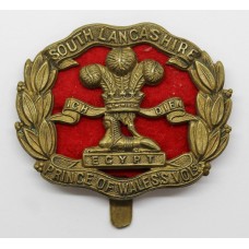 South Lancashire Regiment WW1 All Brass Economy Cap Badge