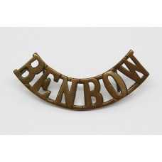 Scarce Benbow Battalion Royal Naval Division (BENBOW) Shoulder Title