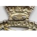 Royal Green Jackets Officer's Hallmarked Silver Cap Badge