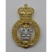 Queen's Own Mercian Yeomanry Anodised (Staybrite) Cap Badge - Queens Crown