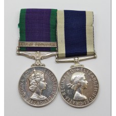 Campaign Service Medal (Clasp - Malay Peninsula) and Royal Naval Long Service & Good Conduct Medal - B.W. Goddard, C.O.A., Royal Navy