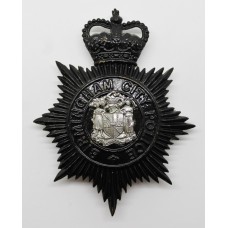 Birmingham City Police Night Helmet Plate - Queen's Crown