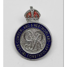 George VI Cumberland & Westmorland Special Constabulary Enamelled Lapel Badge