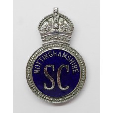 Nottinghamshire Special Constabulary Enamelled Cap Badge - King's Crown