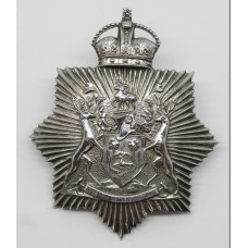 Derby Borough Police Helmet Plate - King's Crown