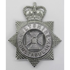 Wiltshire Constabulary Helmet Plate- Queen's Crown (Small Star)