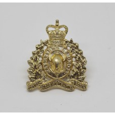 Royal Canadian Mounted Police Anodised (Staybrite) Collar Badge - Queen's Crown