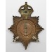 East Riding of Yorkshire Constabulary Night Helmet Plate - King's Crown