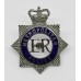 Metropolitan Police Senior Officer's Enamelled Cap Badge - Queen's Crown